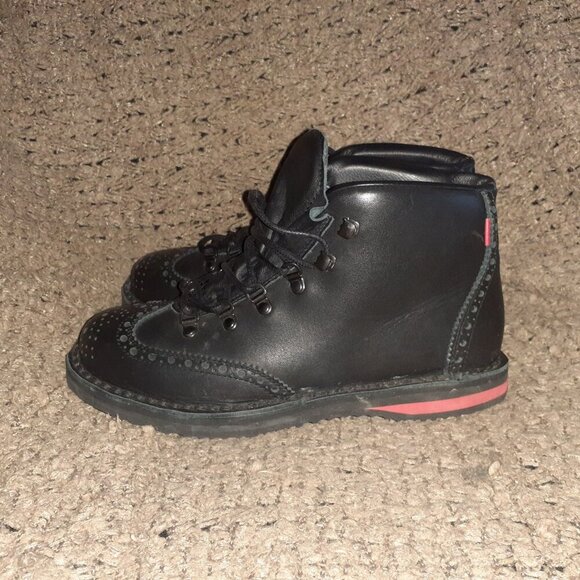 MEY & EDLICH-Black Leather Wingtip Boots-Superb Quality-Sz 40-Near Mint main image 5